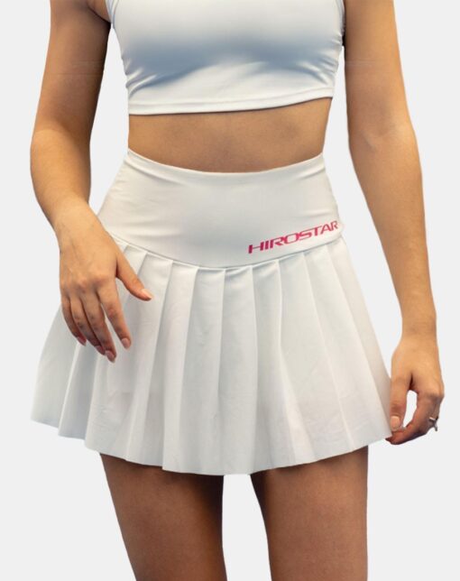 Hirostar Ruffled Padel Skirt White