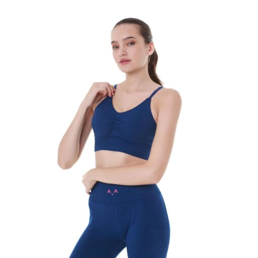 Altra Volta Blue Frill Bra Top