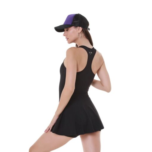 Altra Volta Black Elegant Zip Dress