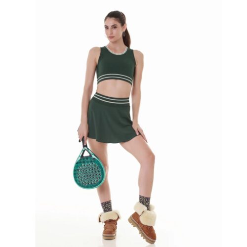 Altra Volta Sporty Stripe Green Skirt