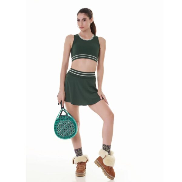 Altra Volta Sporty Stripe Green Skirt