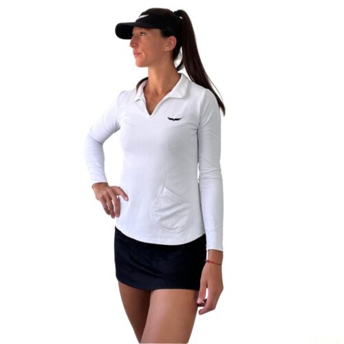 nkwings Polo Long Sleeve White