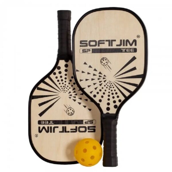 SoftJim Wooden Pickleball Paddle Set