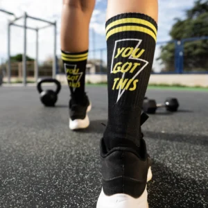 Pdltrendz You got this Black Socks
