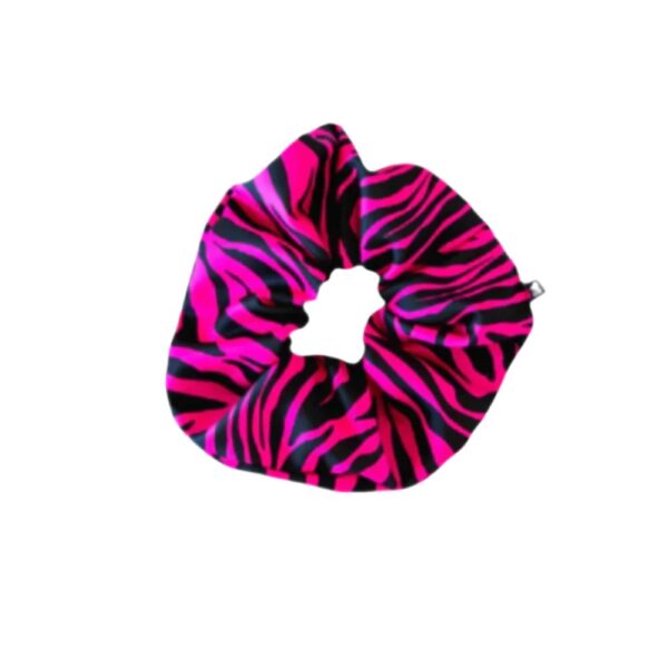 Fuchsia Zebra Srunchie