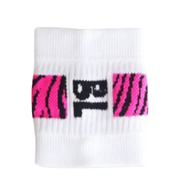 Pdltrendz Fuchsia Zebra Wristband x 2