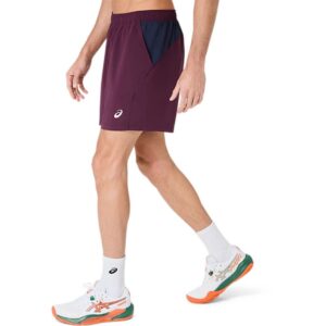 Asics Padel Court 7In Short Dark Aubergine Asics Padel Court 7In Short Dark Aubergine